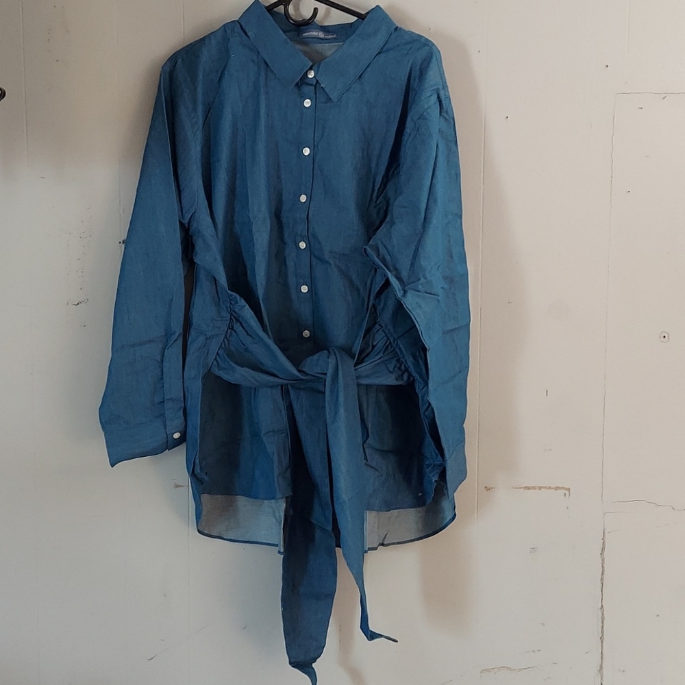 NEW Denim Shirt 3x